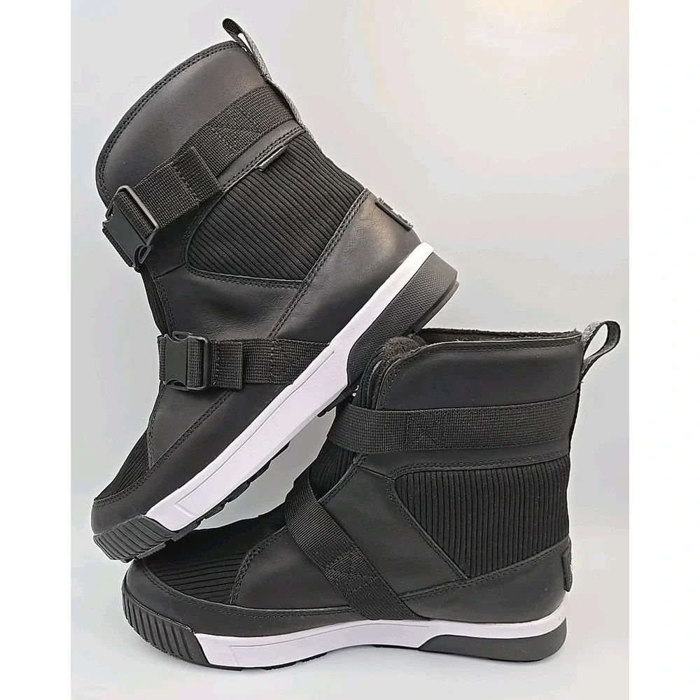 North Face Sierra Sport Strap Dry Vent Boots Women Size 10 Black Waterproof Boot